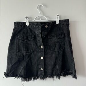 Forever 21 Denim Button Down Skirt